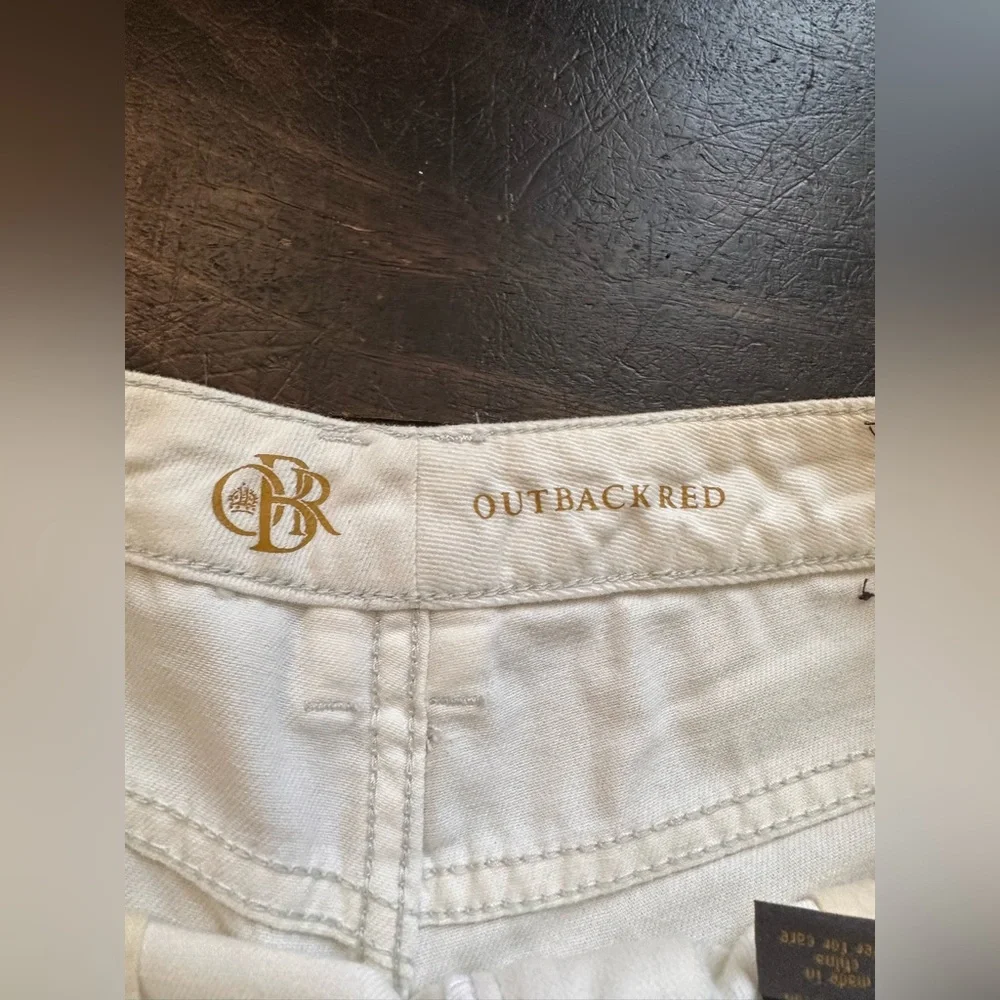 White Midrise Stretchy Denim Shorts